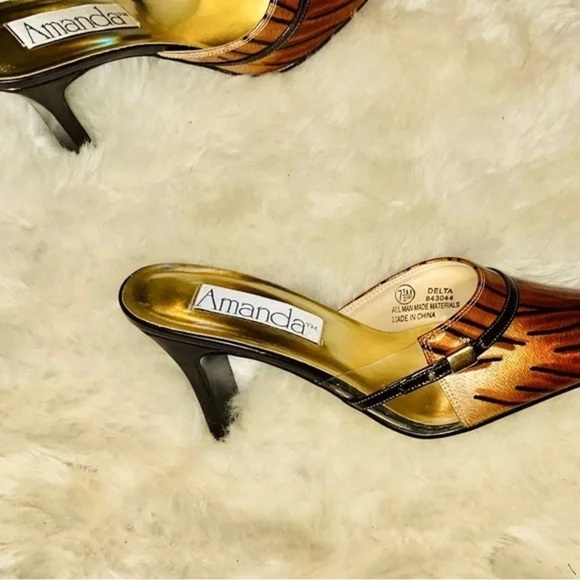 Amanda Smith Shoes - Vintage Amanda Women's Brown Heeled Sandals